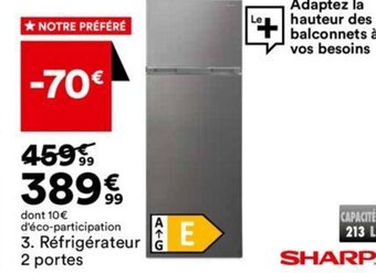 BUT Réfrigérateur 2 portes offre