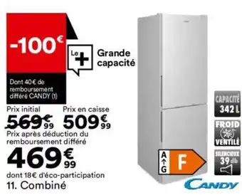 BUT Grande capacité Combiné offre