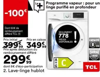 BUT Lave-linge hublot offre