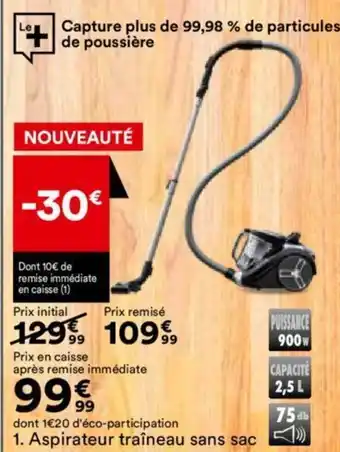 BUT Aspirateur traîneau sans sac offre