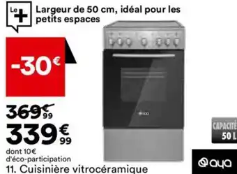 BUT Cuisiniere Vitroceramique Aya ACV50631X offre