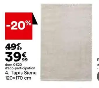 BUT Tapis Siena 120X170 CM offre