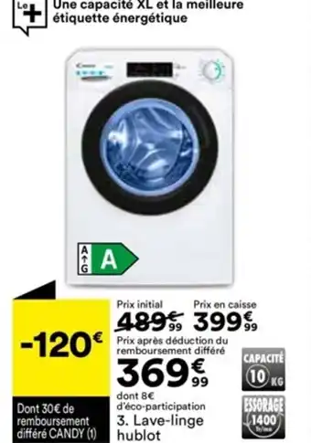 BUT Lave-linge hublot offre