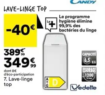 BUT Lave-linge top offre