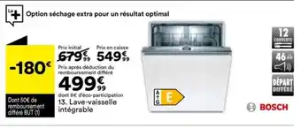 BUT Lave-vaisselle intégrable offre