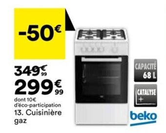 BUT Cuisinière gaz offre