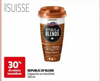 REPUBLIC OF BLEND Cappucino ou macchiato 230 ml