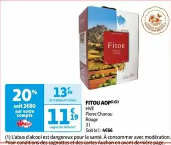 FITOU AOP(¹)(2) HVE