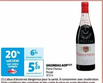 Auchan GIGONDAS AOP(¹)(2) Pierre Chanau offre