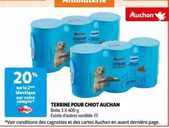 TERRINE POUR CHIOT AUCHAN