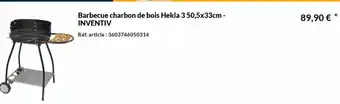 Les Briconautes Barbecue charbon de bois Hekla 3 50,5x33cm - INVENTIV offre