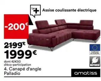 BUT 4. Canapé d'angle Palladio offre