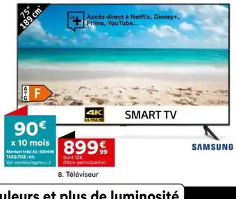 BUT Samsung 8. Téléviseur offre