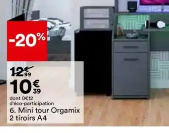 BUT 6. Mini tour Orgamix 2 tiroirs A4 offre