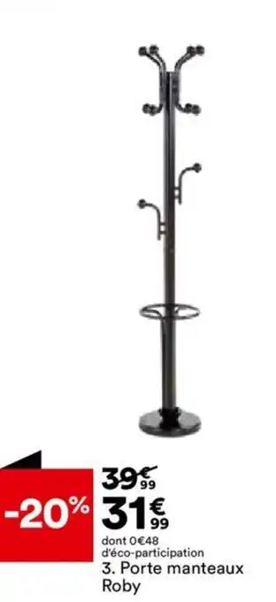 BUT Porte manteaux Roby 3. Porte manteaux Roby offre