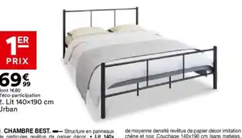 BUT Lit 140x190 cm Urban offre