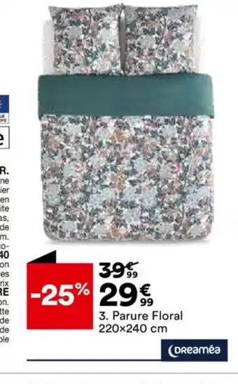 BUT 3. Parure Floral 220x240 cm offre