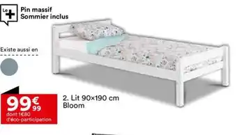 BUT 2. Lit 90x190 cm Bloom offre