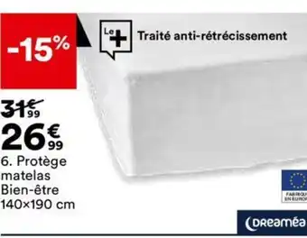 BUT 6. Protège matelas Bien-être 140x190 cm offre