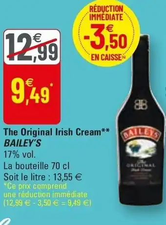 G20 The Original Irish Cream offre