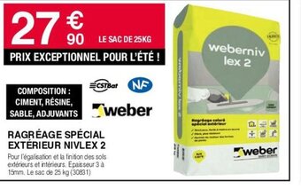 RAGRÉAGE SPÉCIAL EXTÉRIEUR NIVLEX 2