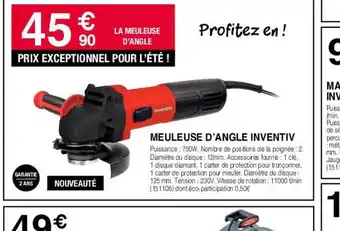 MEULEUSE D'ANGLE INVENTIV