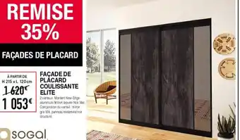 FAÇADE DE PLÁCARD COULISSANTE