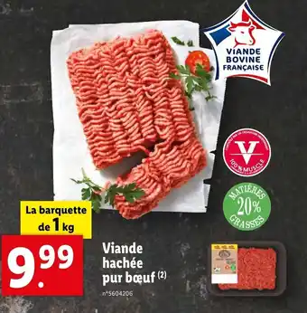 Lidl Viande hachée pur bœuf (2) offre