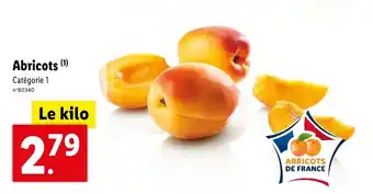 Lidl Abricots (1) Catégorie 1 offre