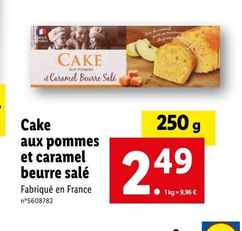 Lidl Cake aux pommes et caramel offre