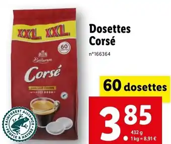 Lidl Dosettes Corsé offre