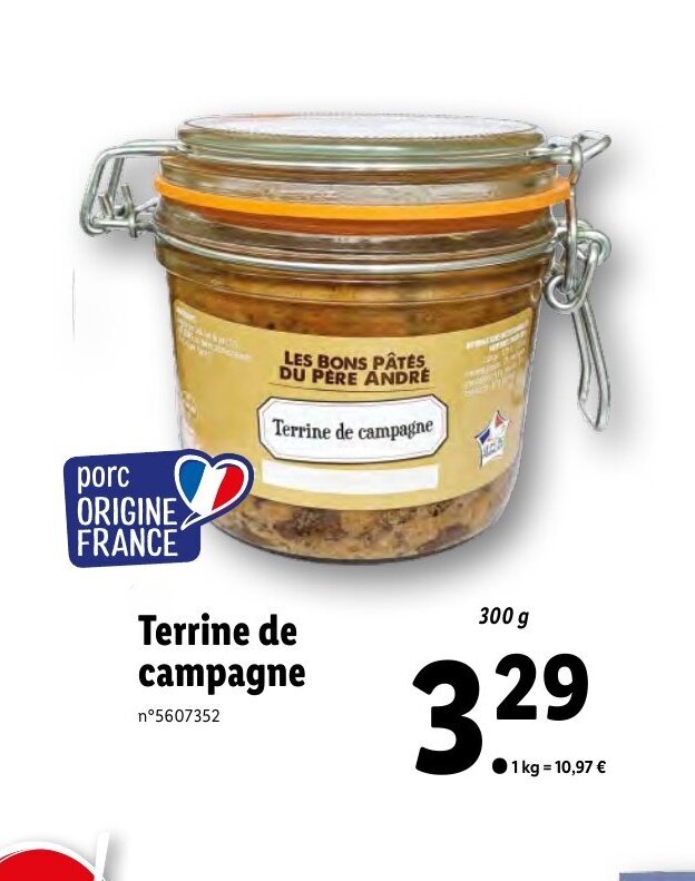 Promo Terrine de campagne chez Lidl