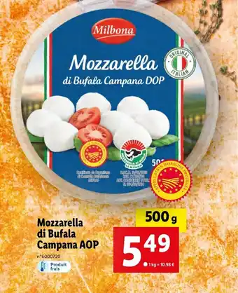 Lidl Mozzarella di Bufala Campana AOP offre