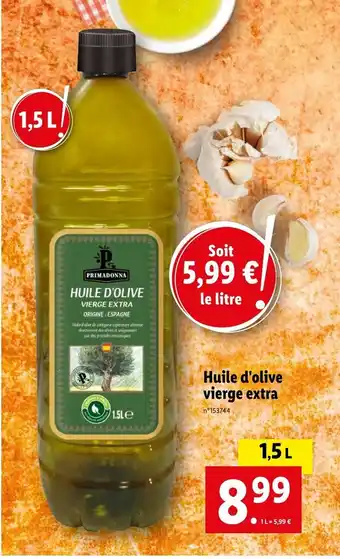 Lidl Huile d'olive vierge extra offre