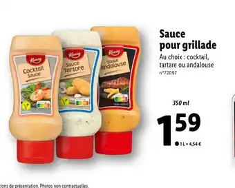 Lidl Sauce pour grillade offre