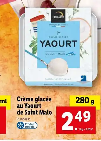 Lidl Crème glacée au Yaourt de Saint Malo offre