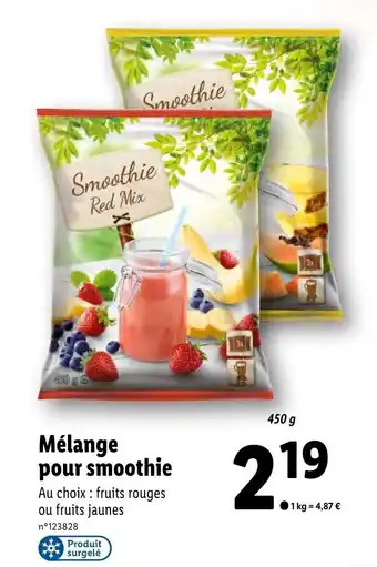 Lidl Mélange pour smoothie offre