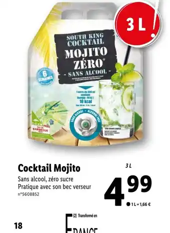 Lidl Cocktail Mojito offre