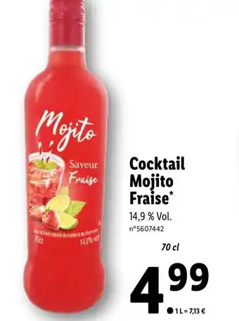 Lidl Cocktail Mojito Fraise* offre