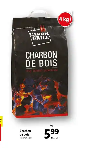 Lidl Charbon de bois offre
