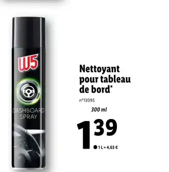 Lidl Nettoyant pour tableau de bord* offre