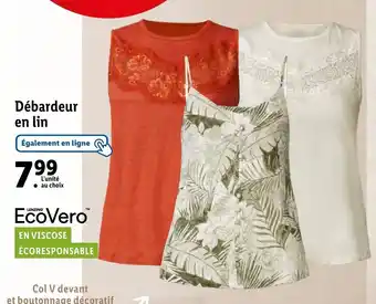 Lidl Débardeur en lin offre