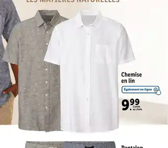 Lidl Chemise en lin offre