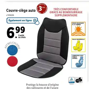 Lidl Couvre-siège auto offre