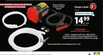 Lidl Pompe à huile 3ª offre