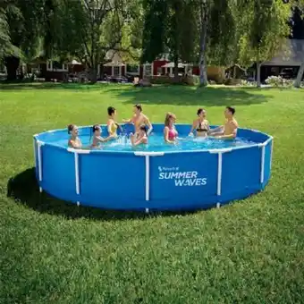 Provence Outillage Piscine tubulaire bleu ø 4,57m x84cm summer waves offre