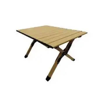 La Foir'Fouille Table pliante en aluminium laredo - 60 x 45 x h 36 cm - taupe offre