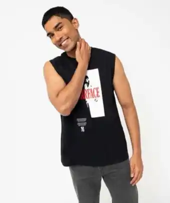Gémo Débardeur homme imprimé scarface offre