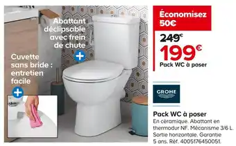 Grohe pack wc à poser