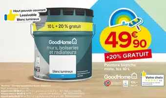 Goodhome peinture** blanche goodhome haute résistance